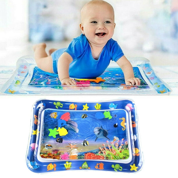 Large Inflatable Water Play Mat Infants Baby Toddlers Kid Perfect Fun Tummy Time